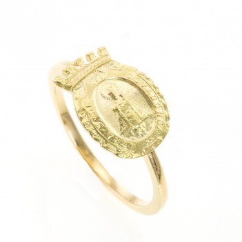 Anillo oro amarillo Virgen de Covadonga