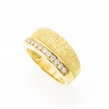 Anillo oro amarillo circonitas