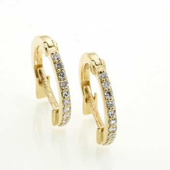 Pendientes pequeñas aretes oro amarillo