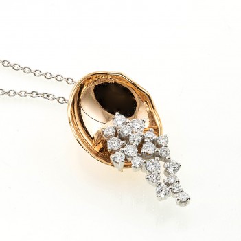 Colgante racimo brillantes