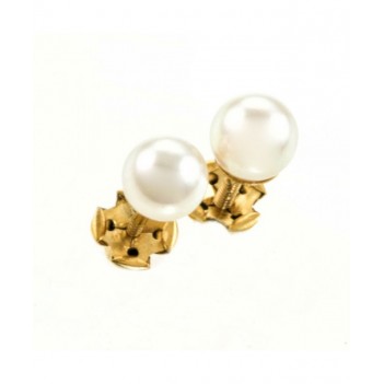 Pendientes Bebé de Perla Oro Amarillo
