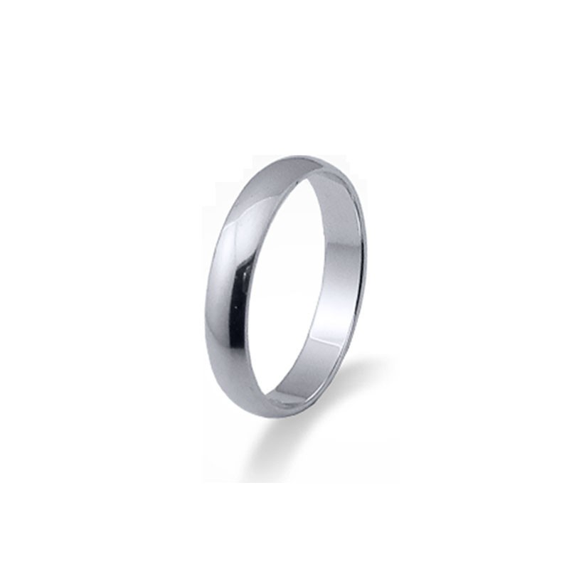 Alianza Media Caña Oro Blanco 2,5 mm