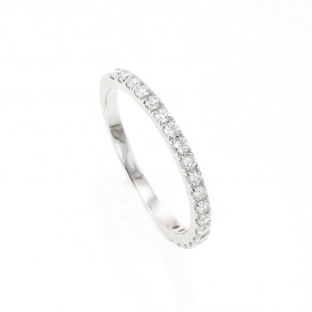 Anillo oro blanco brillantes 0.33 quilates