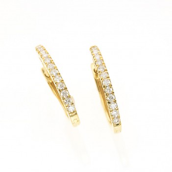 Pendientes oro amarillo brillantes
