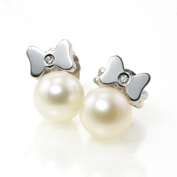 Pendientes niña perla
