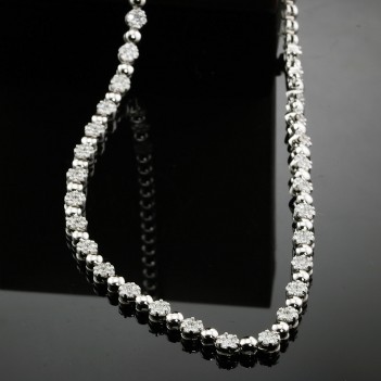 Collar oro blanco brillantes