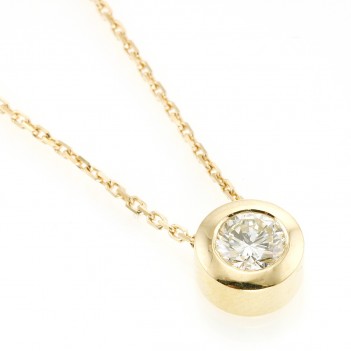 Colgante en oro amarillo brillantes 0.28 quilates